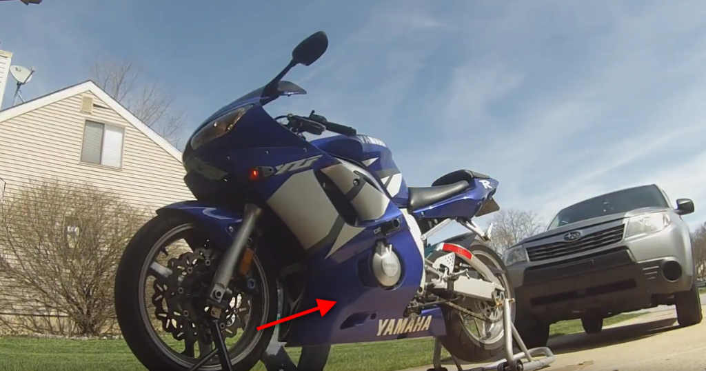 Yamaha R6 RJ03 Seitenverkleidung